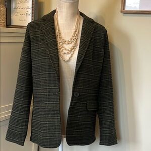 Plaid Blazer Jacket